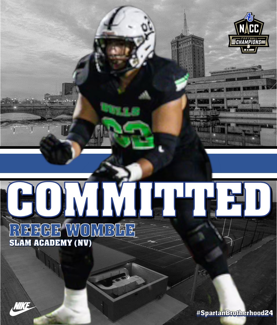Spartan Fans, we are excited to welcome @Reese_womble62 from SLAM Academy to the Aurora Football Family. #WeAreOneAU #SpartanBrotherhood24