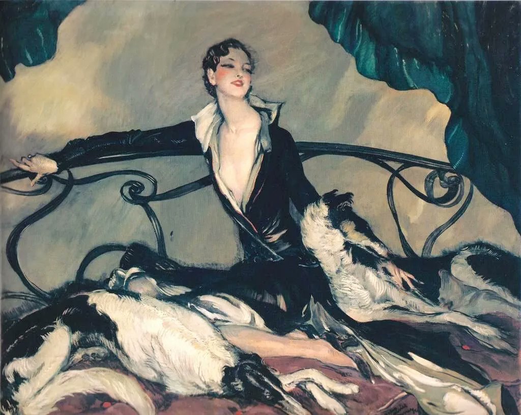 Buenas noches a todos ❤️💫🌹🌟 Jean-Gabriel Domergue ; La mujer galgo ( 1930)