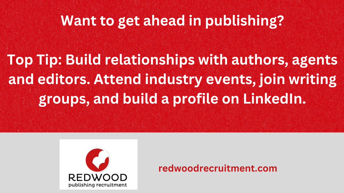 Networking is key in publishing. What tips can you share on getting recognised?  #publishing #publishingjobs #jobsinpublishing