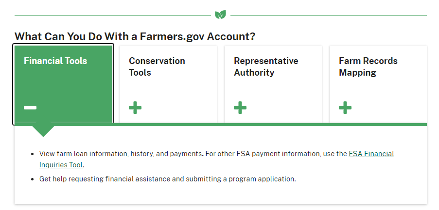 Signing up for a secure FarmersGov account is a quick process that'll give you more options for working with us. Learn more: bit.ly/3IpjIyS