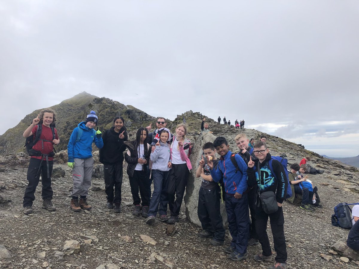 Some very courageous mountaineers today on Snowdon, and some very proud teachers. 14km up Pig Track and down Miner’s Track. So happy with the resilience these children showed. #GoFurther #Y6Residential #MountainMarvels