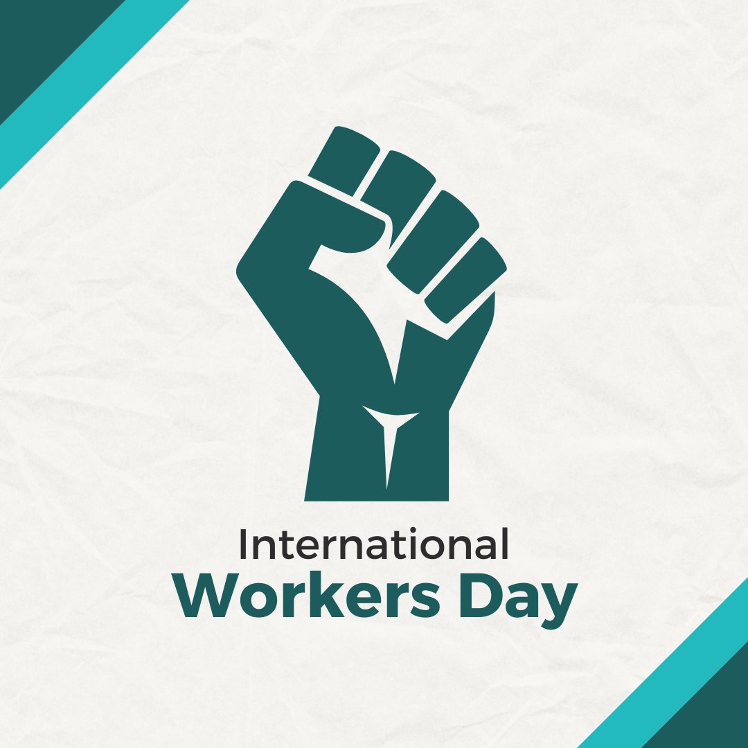Happy #InternationalWorkersDay! Each year on May 1, we recognize and celebrate the labour movement's strength in obtaining labour rights and safer work environments. #Solidarity #MayDay