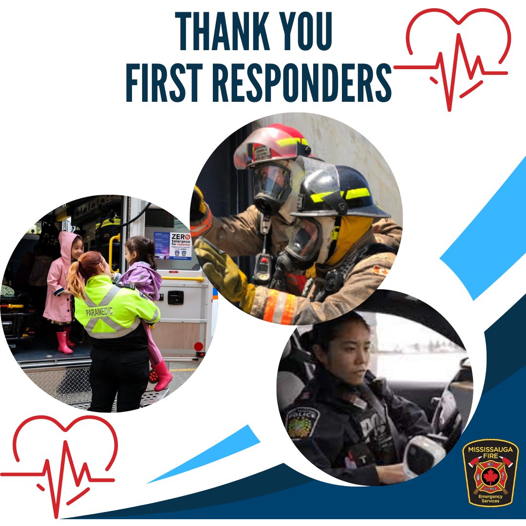 Today, we recognize and extend our warmest thanks to all first responders and our partners at Peel Paramedics and Peel Police. Happy First Responders Day! #Fire 🚒 #Police 🚓 #Paramedics 🚑
