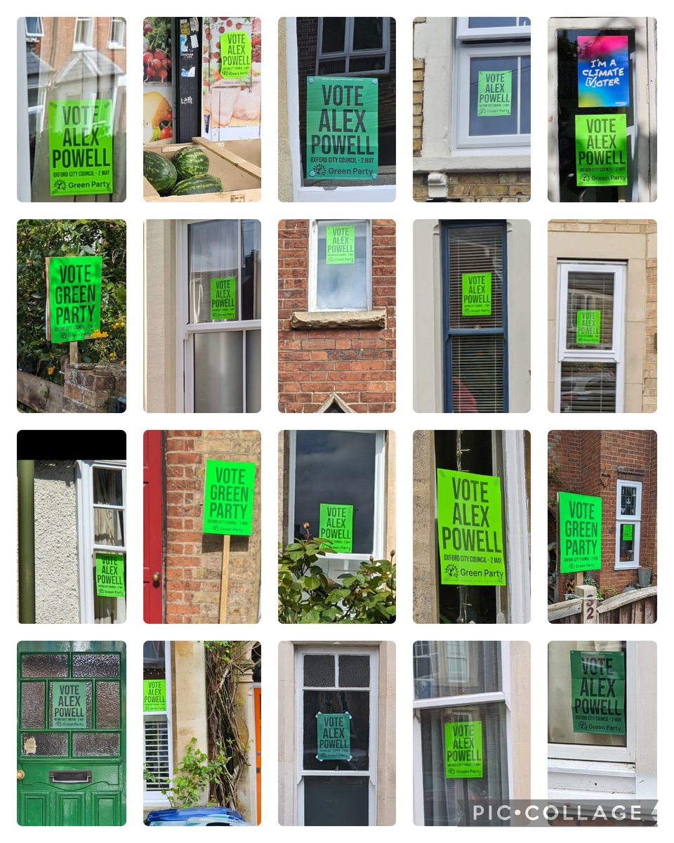 Really proud of the positive campaign we have run in St Clement's. No matter what happens tomorrow we have put forward a positive case for why people should vote @OxCityGreens. Absolutely overwhelmed by the numbers of people panning to vote Green for the first time.