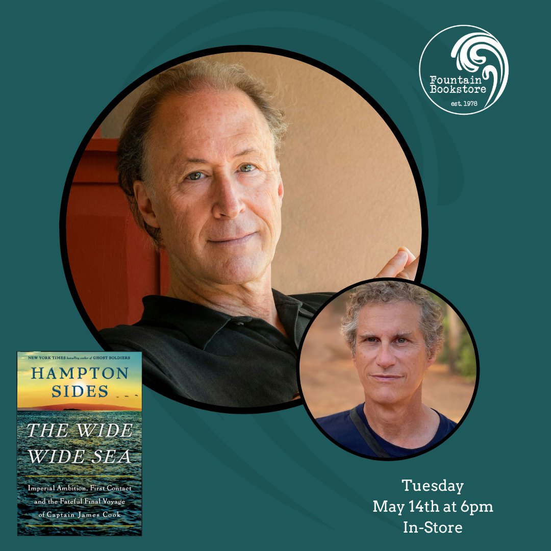 History lovers, this is for you! Hampton Sides will be in conversation with local author Dean King at the store. loom.ly/lKafFac #indiebookstore #authorevent #RVA #history #shoplocalRVA