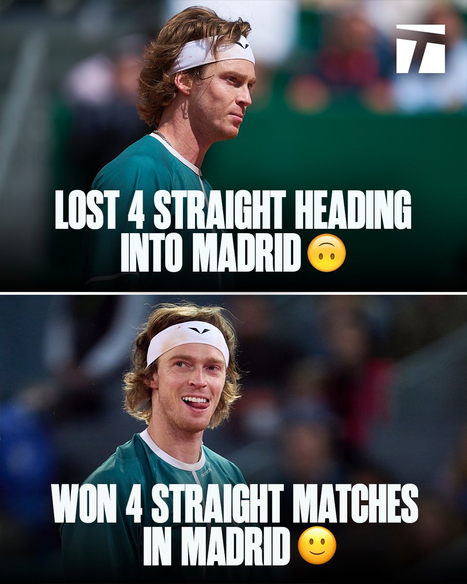 Andrey Rublev has turned things around in Madrid 👏 

#MMOPEN