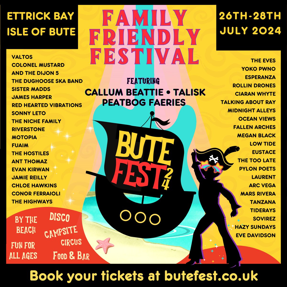 We are playing at @ButeFest on Fri 26 July