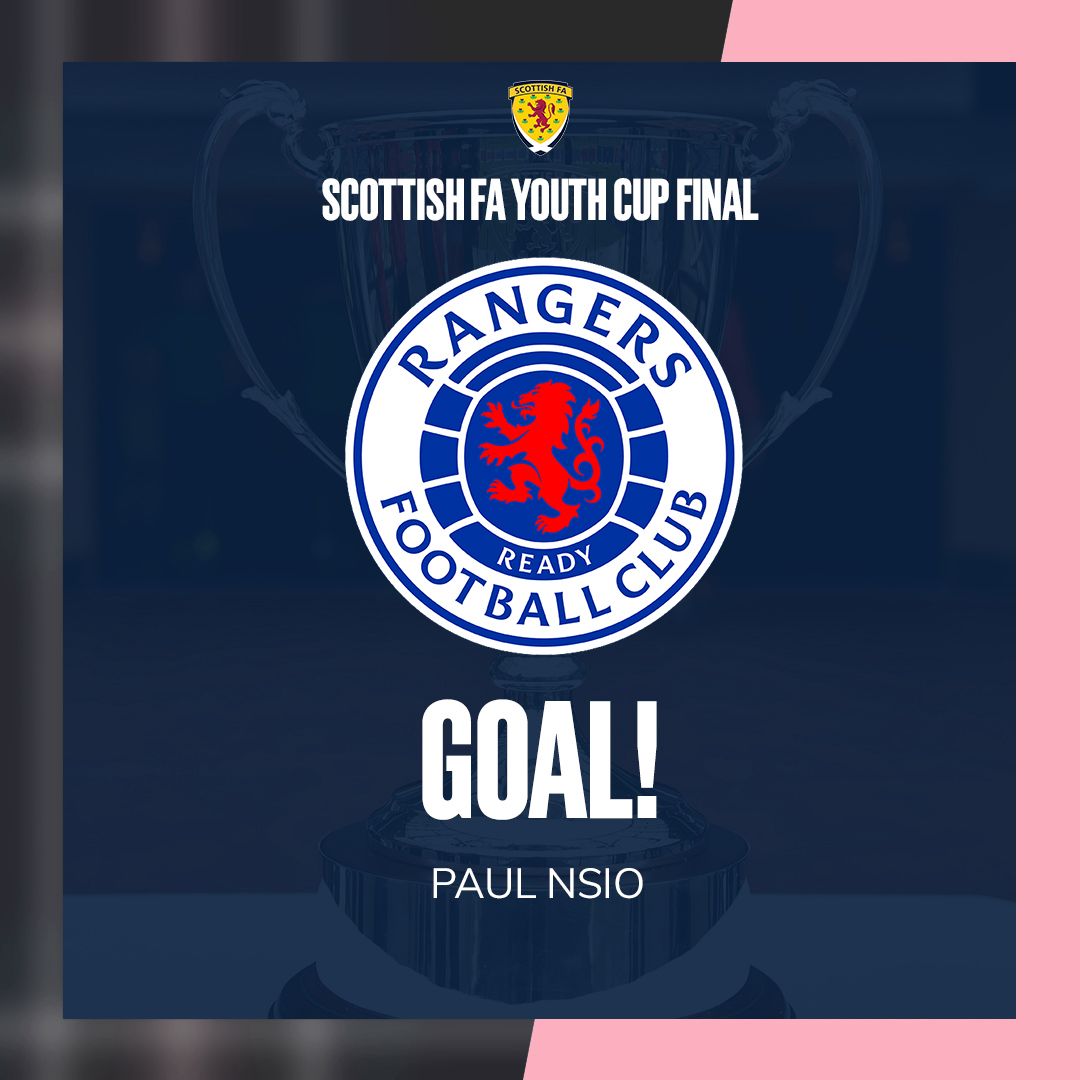 GOAL @RFC_Youth! Paul Nsio puts Rangers ahead! Rangers 2-1 Aberdeen. #ScottishYouthCup