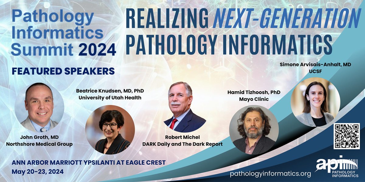 Registration is still open for the @pathbytes 2024 Pathology Informatics Summit! Gather with top leaders to learn about innovative informatics in laboratory medicine, anatomic pathology, digital imaging, and more. michmed.org/JYDb2