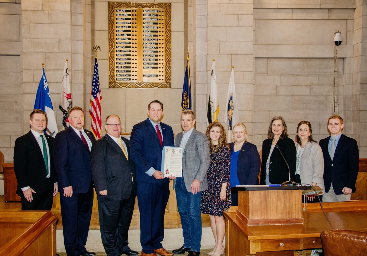 Today, Governor Jim Pillen designated the month of May as Renewable Fuels Month in Nebraska during a proclamation ceremony at the State Capitol! Learn more here: tinyurl.com/y7uh2d4t #renewablefuels #Nebraska