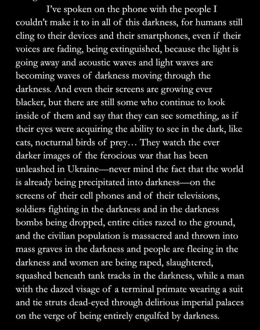 A description of the war in Ukraine in the new novel by Antonio Moresco (with one of the best characterizations of Putin I’ve ever read). This novel is a howling lament for the state of our world in 2024. Beautiful and terrifying.