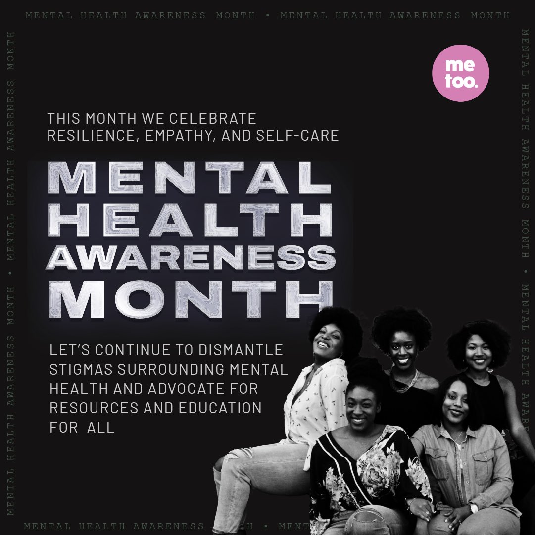 May is Mental Health Awareness Month, and here at ‘me too.’, we’re focusing on the importance of mental well-being within the survivor justice space and beyond. 

Stay tuned for more activations to come this month.