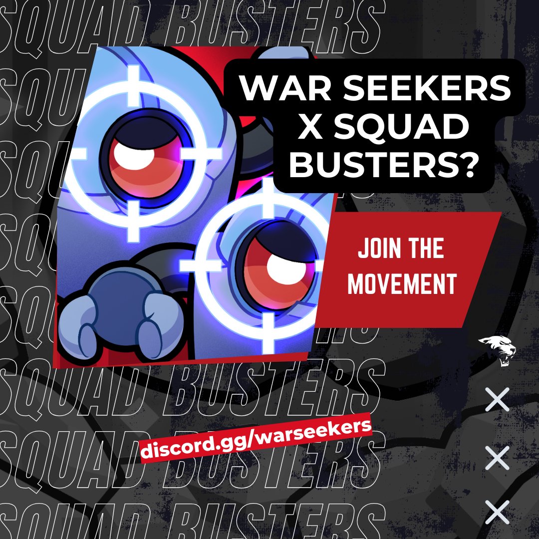 WAR SEEKERS x #SquadBusters ⁉️⁉️ #SuperCell's newest game is set to release THIS MONTH. Do we hop on the trend? 👀 Join our 7.5k+ member community and find out! Our Server: discord.gg/warseekers #ClashRoyale #ClashOfClans #BrawlStars #HayDay