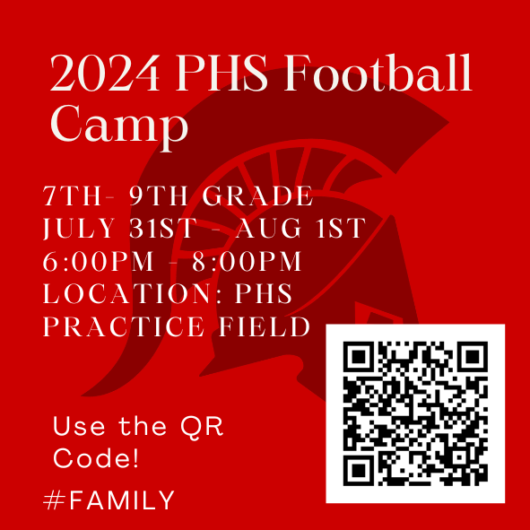 PHS_Spartans's tweet photo. Almost summer time! Be sure to sign up for our camps! https://t.co/aMYHm7YMV1