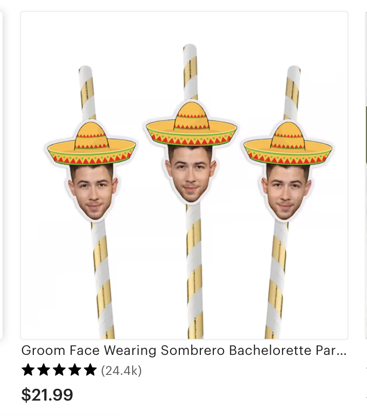 looking for stuff for my friends bachelorette party in mexico - i wouldn't even change the face to the groom if i got these