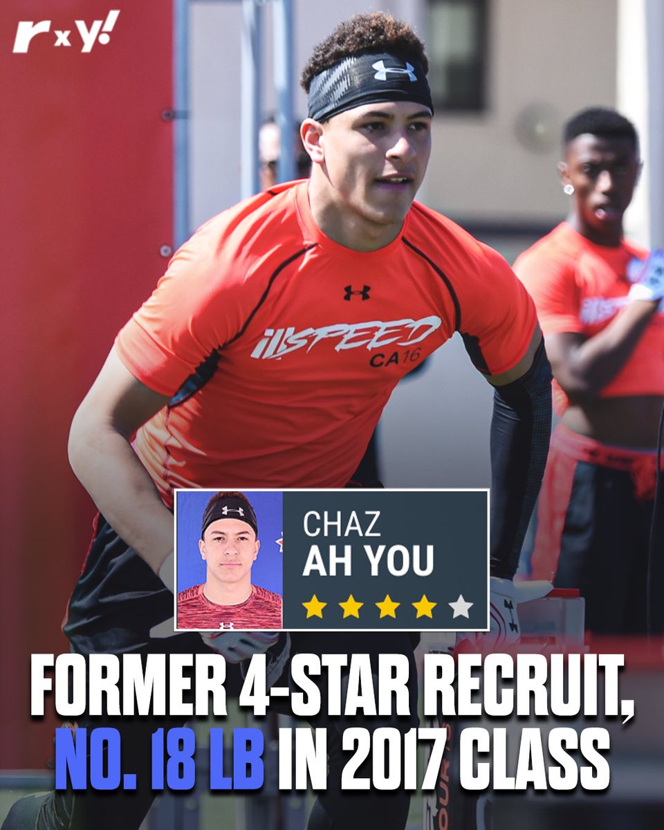 A class of 2017 recruit has entered the transfer portal in 2024 😲 Former 4⭐️ recruit Chaz Ah You has entered the transfer portal.