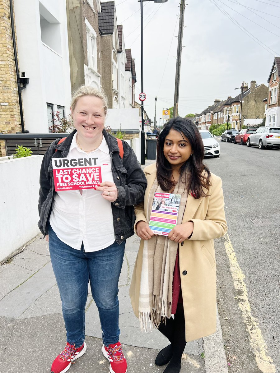 Polls open tomorrow.🗳️ Vote for @SadiqKhan & @UKLabour for a fairer London.🌹 And also for these incredible candidates in Croydon: ✅ Maddie Henson for London Assembly ✅ Melanie Felten for Park Hill & Whitgift ✅ Jessica Rich for Woodside Amazing to see so many women!❤️