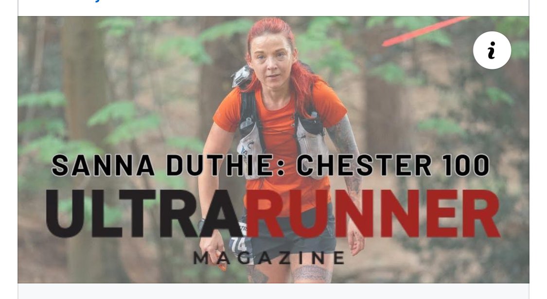 An interview with 1st Lady Sanna Duthie on the Chester Ultra 100 mile.

Catch it online at Ultrarunner Magazine here > 

youtube.com/watch?v=CBtjlC…

#ultrarunnermagazine #chesterultra #gbultras #ultramarathon #ultrarunning