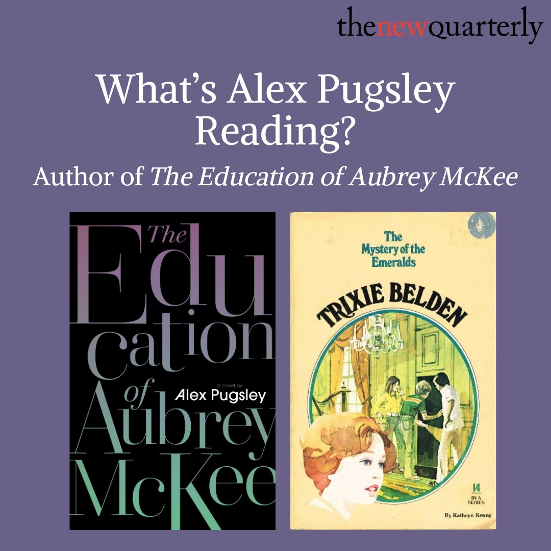 Read about how this Trixie Belden Mystery has helped Pugsley recover, regroup, and prepare for his next adventure. Learn more about his thoughts on the Trixie Belden series: tnq.ca/whats-alex-pug… THE EDUCATION OF AUBREY MCKEE comes out this Tuesday!
