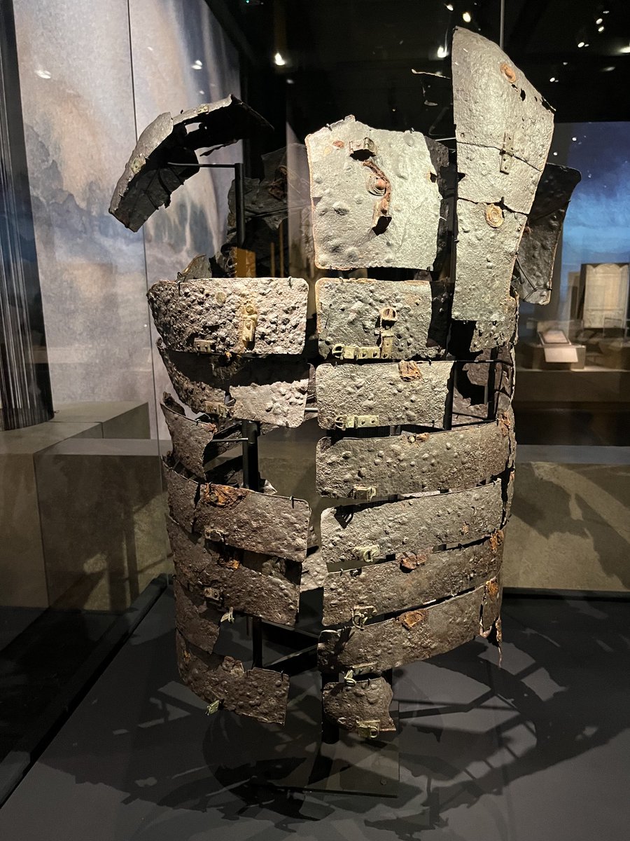 🤯 Over 2,000 years old this is the best surviving Roman armour in the world! Found in Germany, on display at the British Museum