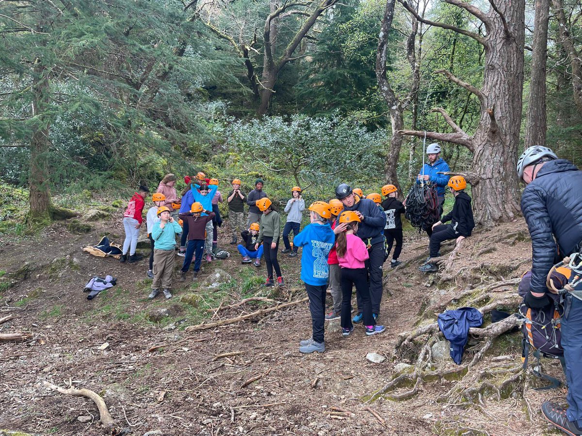 While some children tackled Snowdon, others rock-climbed abseiled and gorge-walked; more than a few got soaked! #GoFurther #Y6Residential #LookingGorge