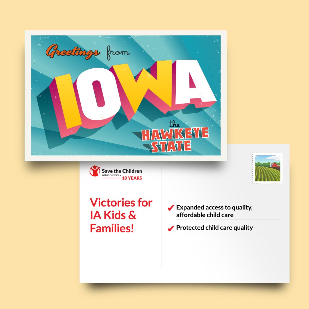 The Iowa legislative session ended last month and we are thrilled to see a few victories for children and families! Many thanks to our volunteers and partners on the ground for moving the needle forward for kids. Together, let's continue to #InvestInKids. 🤗