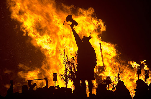 The modern Beltane Fire Festival is inspired by the ancient Gaelic festival of Beltane which began on the evening before 1 May and marked the beginning of summer.