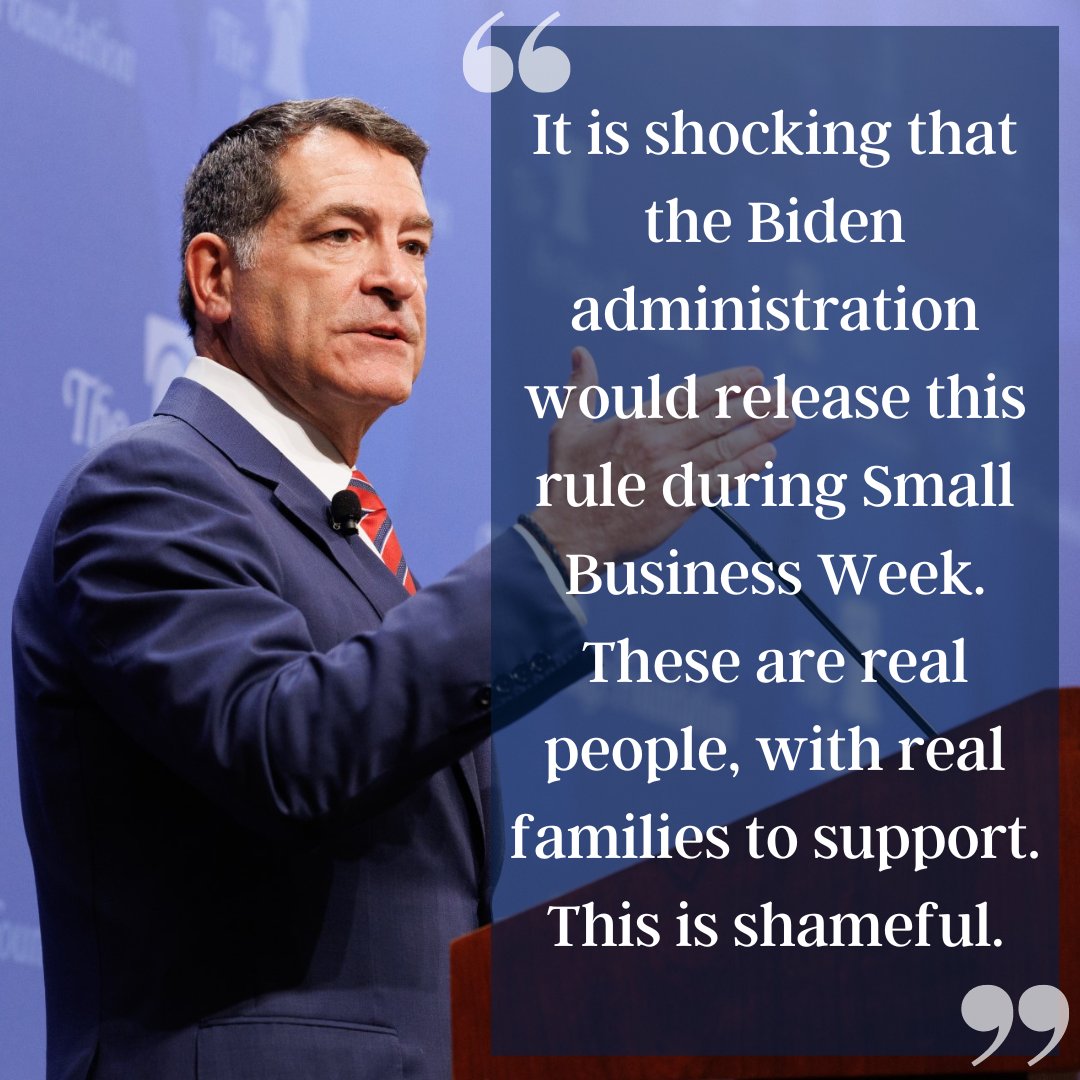 From the small businesses that sell firearms, ammunition, and components, to the manufacturers and shippers that make and deliver them, the Biden administration’s rule will only further devastate businesses harmed by the pause. My Stop the BIS RULE Act: markgreen.house.gov/press-releases…