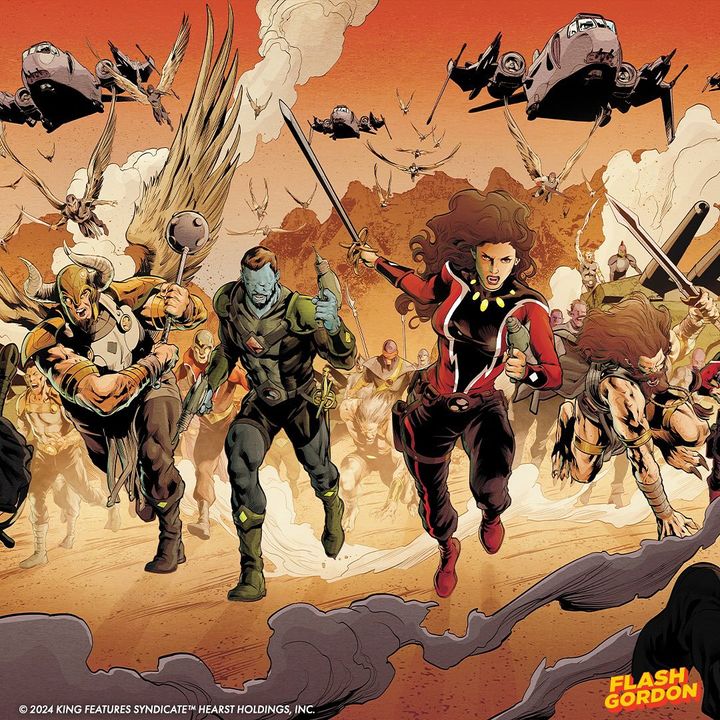 Mad Cave Studios (@madcavestudios) on Twitter photo A hero for every one of us! 💫
This Free Comic Book Day, Flash Gordon rises again at your favorite local comic shop in Flash Gordon #0, available at your favorite LCS this Saturday!
W: <a href="/spacekicker/">Jeremy Adams➡️SDCC</a> A: <a href="/willconrad/">Will Conrad</a>
C: Lee Loughridge L: <a href="/TaylorEspo/">🇦🇷 Taylor Esposito, Ghost Glyph Studios,letterer</a>
CVR: <a href="/urbanbarbarian/">Dan Panosian</a> A hero for every one of us! 💫
This Free Comic Book Day, Flash Gordon rises again at your favorite local comic shop in Flash Gordon #0, available at your favorite LCS this Saturday!
W: <a href="/spacekicker/">Jeremy Adams➡️SDCC</a> A: <a href="/willconrad/">Will Conrad</a>
C: Lee Loughridge L: <a href="/TaylorEspo/">🇦🇷 Taylor Esposito, Ghost Glyph Studios,letterer</a>
CVR: <a href="/urbanbarbarian/">Dan Panosian</a>