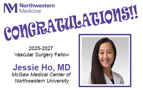 We are thrilled to announce our Vascular Surgery Fellowship Match for 2025-2027… the one and only <a href="/JessieHo_/">Jessie Ho</a>!!

#FellowshipMatch #Match2024 <a href="/NMSurgery/">Northwestern Surgery</a>
