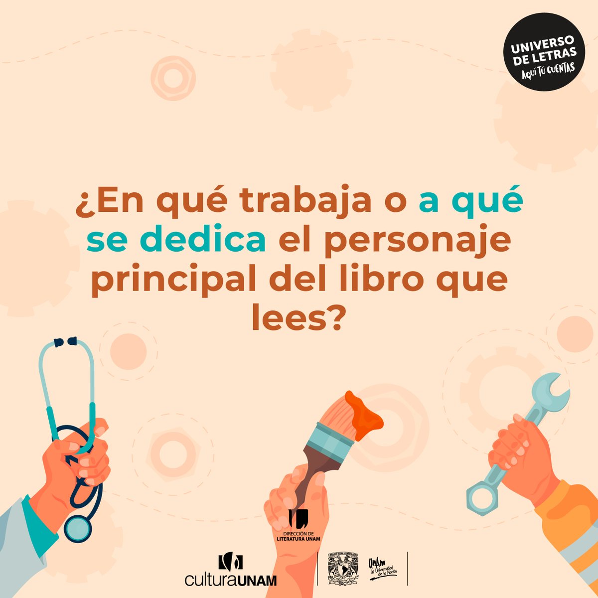 #DíaDelTrabajo hoy 1 de mayo se reconoce la lucha de obreros en Chicago que en 1886 defendieron con su vida el derecho a una reducción de la jornada laboral. 🗣 Comenta en qué trabaja el personaje del lilbro que lees.