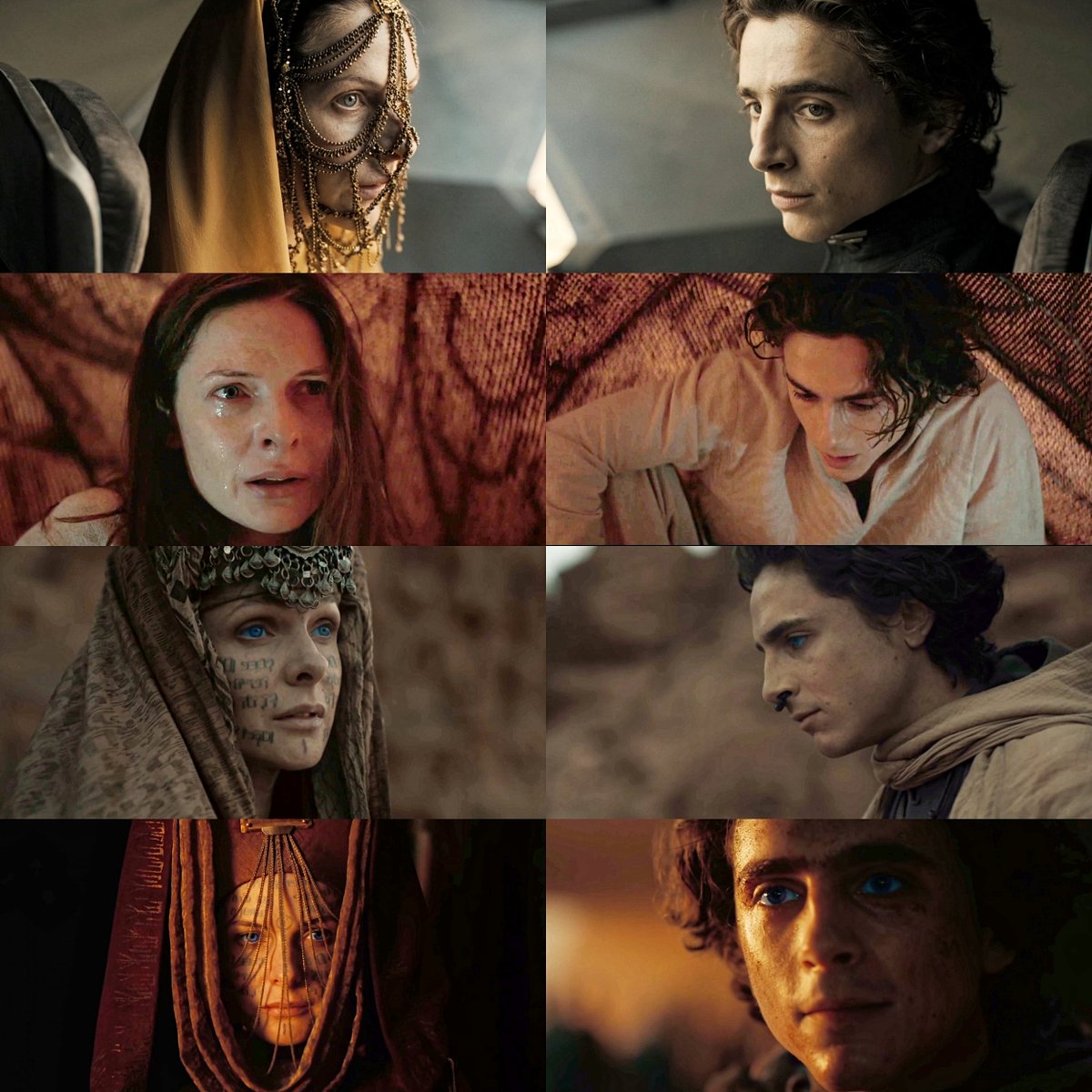 'These people have waited for centuries for the Lisan Al-Gaib. They see you, they see the signs.' Lady Jessica & Paul #RebeccaFerguson #TimotheeChalamet #DuneMovie #DunePartTwo
