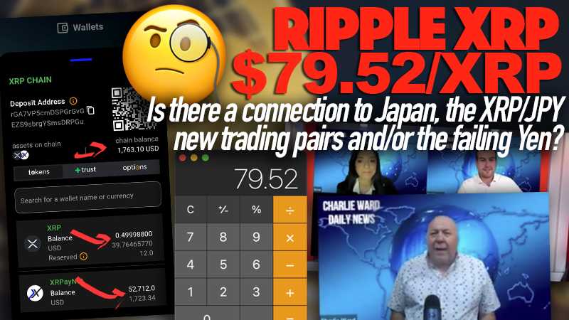 💥 Does This $79.52/XRP Glitch Relate To Japan, New XRP/JPY Pairs & The Failing Yen? 👀 👀 🚀
#XRPcommunity #XRPholders #XRP
📺 👉 youtu.be/Ob2zhj4Bln4