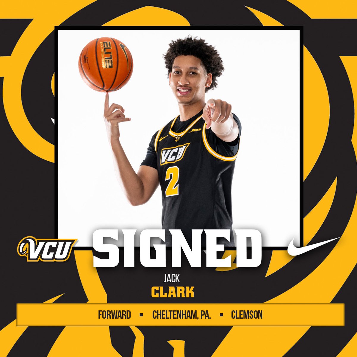 Ram Nation, welcome Jack Clark! #LetsGoVCU