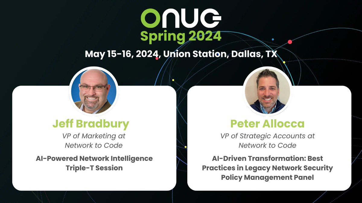 Get ready! The #AINetworkingSummit at @ONUG_ Spring is right around the corner! We can’t wait to see everyone back in Dallas, TX! 🤠 Mark your calendars for our sessions on Day 1 in the #AI Automate Theatre; we promise you won't want to miss out. See you at #ONUGSpring2024!