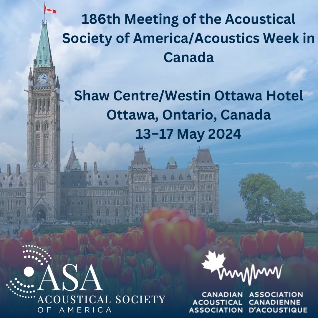 Headed to #ASA186 in Ottawa, Canada to #ExploreSound! Ocean Sonics Ltd. will be spending #AcousticsWeekCanada at the 186th Meeting of the Acoustical Society of America. 📅 Dates: May 13-17, 2024 🤝 Exhibitor Booth: 606 📍 Location: Shaw Centre