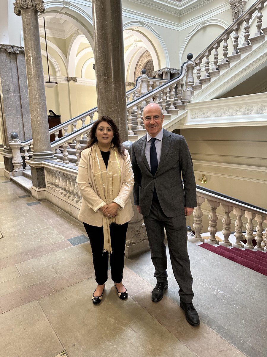 Very good meeting today with UK Minister for Europe ⁦@Nus_Ghani⁩ to talk about how we can free Vladimir Kara-Murza from Russian prison. We need to do everything we can to get Vladimir out before he dies. It’s a very serious risk. I’m glad the UK is taking this seriously