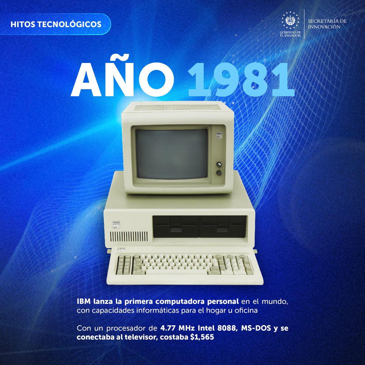 #HitosTecnológicos | 1981: 🖥️ Transformó el acceso a la tecnología en hogares y oficinas 🏠 Un avance que marcó el inicio de la era digital para todos