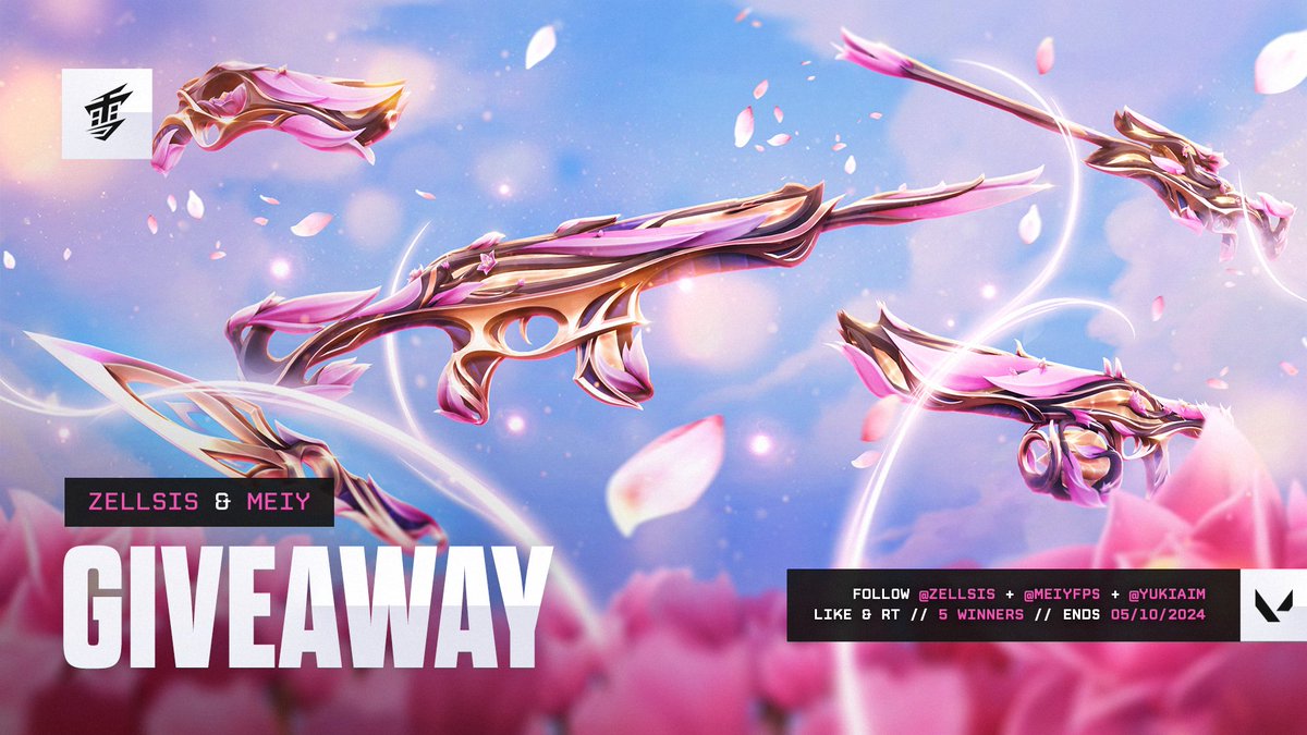 🪷  Zellsis x Meiy Giveaway 🪷 

✦ 5x Mystbloom Bundle ✦

To enter:
1️⃣ Follow @Zellsis + @meiyfps + @yukiaim ✦
2️⃣ Like + RT this tweet ✦

🏆 5 Winners ✦
🗓️ Ends May 10, 2024 ✦