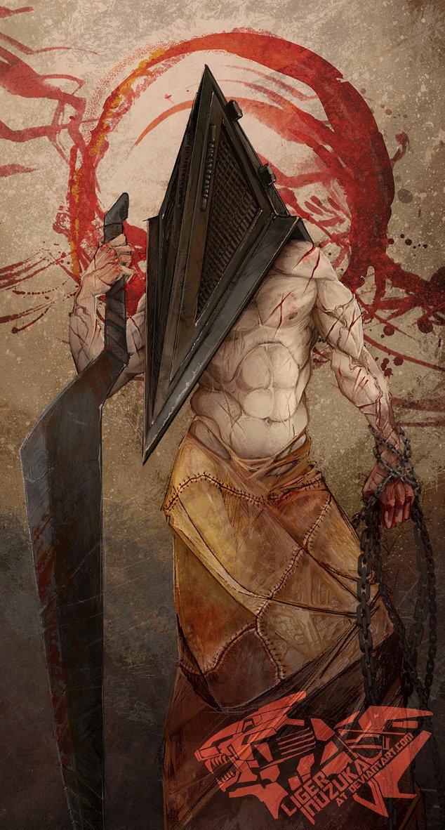 What's your angle? Silent Hill's Pyramid Head by Liger-Inuzka.
🔺️🖤