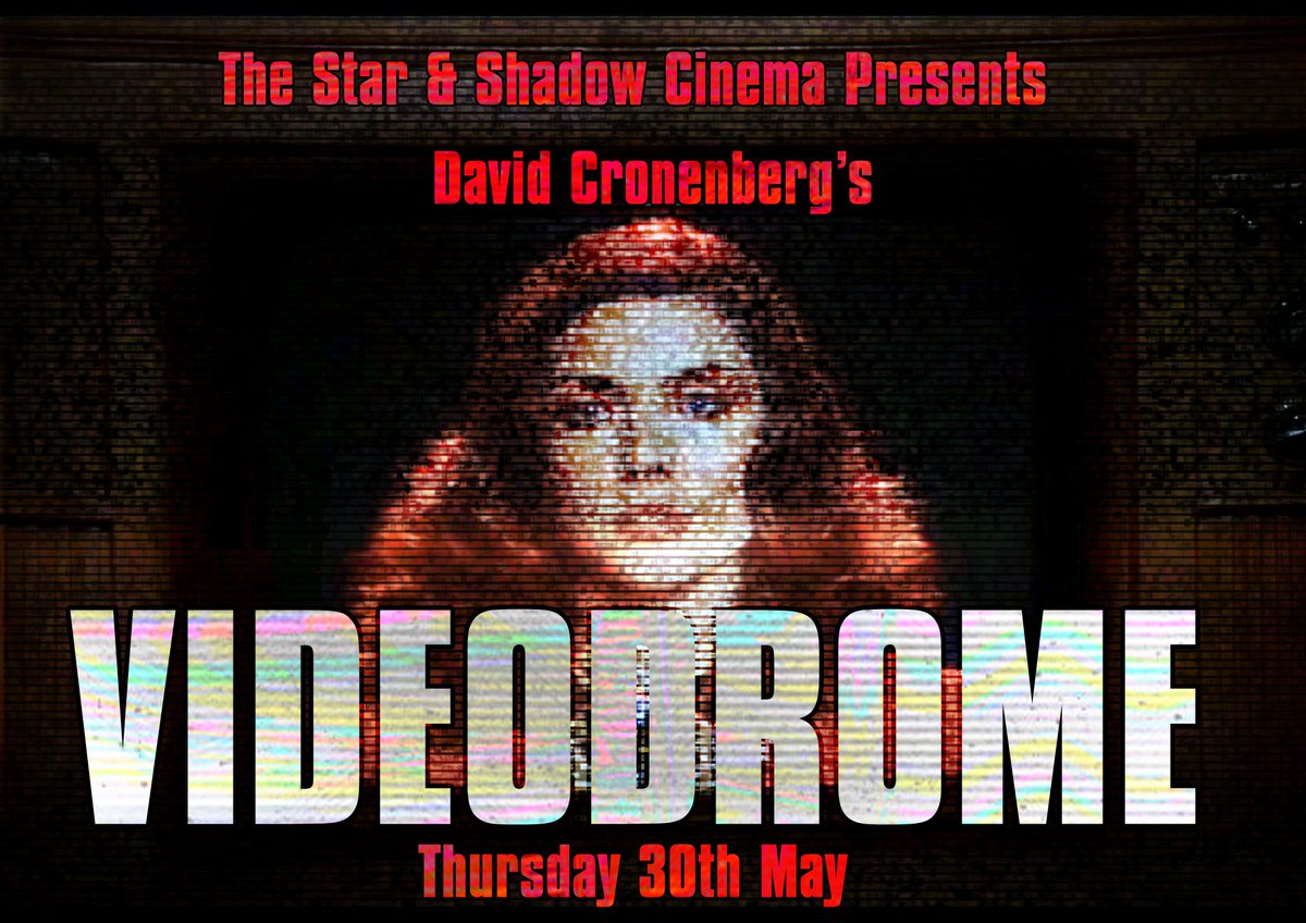 Long live the new flesh! Videodrome is coming to the Star & Shadow the 30th May Max is programming the hottest and most provocative TV he can find but as he digs a little too deep and unveils a show unlike any other, his mind and psyche is changed tinyurl.com/3fzvtpay