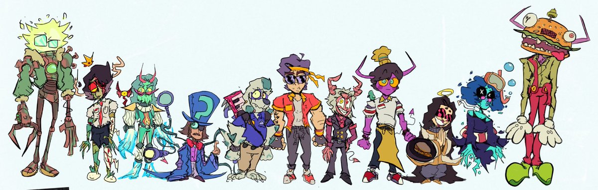 si llegamos a los 300 follows voy a diseñar a los PD como si fuesen canon en el universo de Burger Master, lore y todo