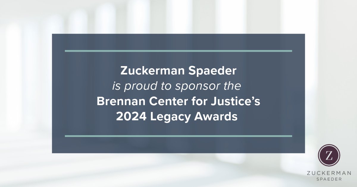 Tonight, we are honored to sponsor the @BrennanCenter's Legacy Awards gala, recognizing Gina Raimondo, Sec'y of Commerce, Chief Justice Maureen O’Connor & @OHorganizing. We applaud the award recipients for their commitment to public service, equality, and democracy. #ZSprobono