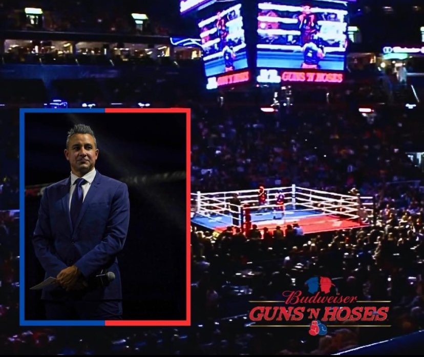 I’m thrilled to announce that I have joined the Budweiser Guns n’ Hoses family as announcer! 

I am truly honored to join the talented team of individuals who make this important event happen each year. See you in November!
#Backstoppers #ringannouncer