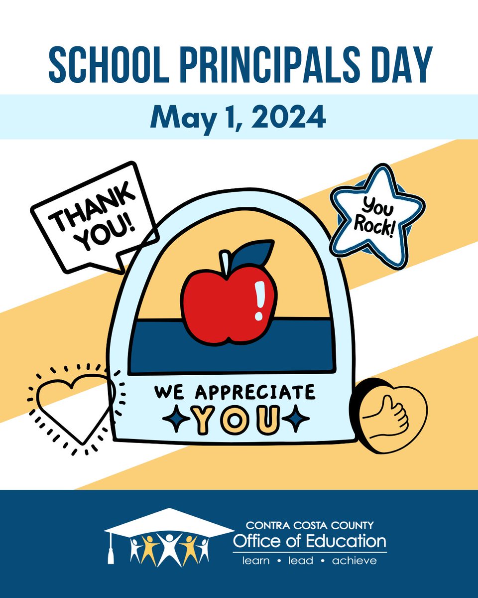 🎉 Happy School Principals Day! 🏫🍎 Shoutout to the educational leaders in our county! Your dedication and hard work in guiding our schools every single day is truly appreciated. 📚👩‍🏫👨‍🏫 Read Message from County Superintendent of Schools Lynn Mackey: cccoe.k12.ca.us/news/news_pres…