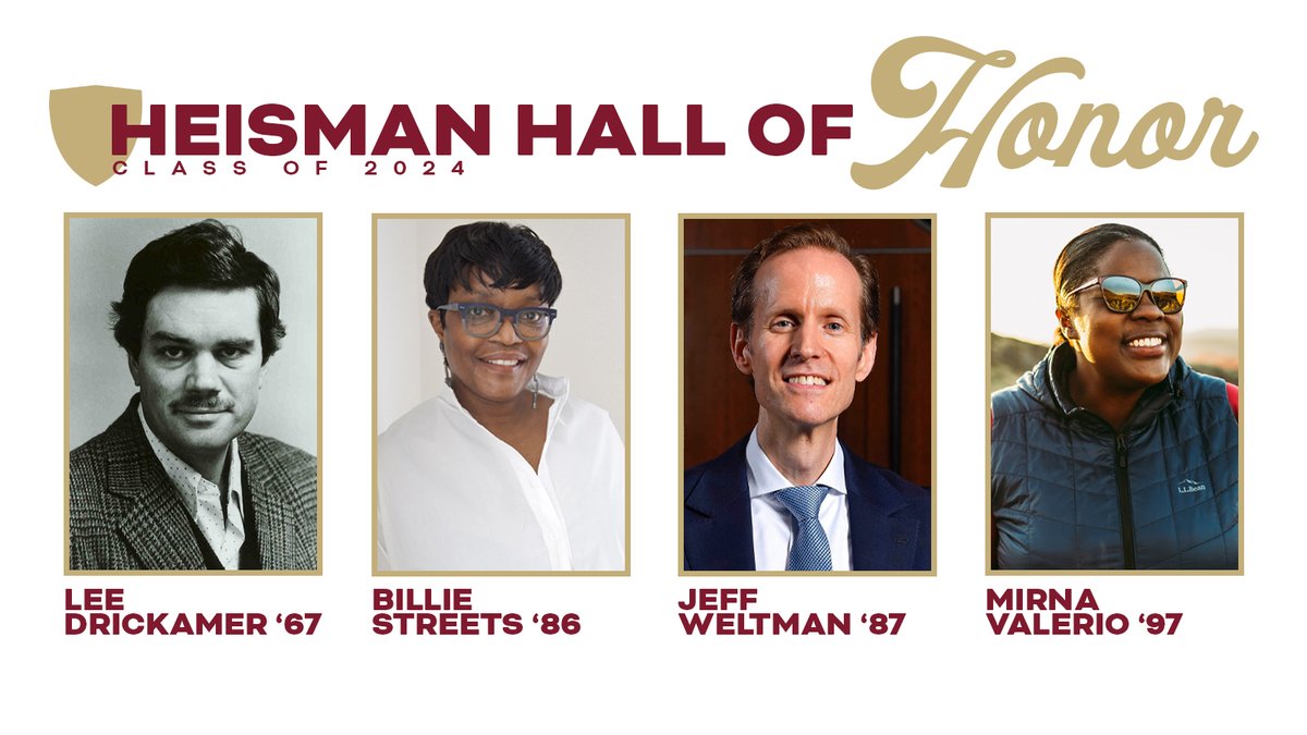 The newest members of the Heisman Hall of Honor! #GoYeo 🗞️ goyeo.com/news/2024/5/1/…