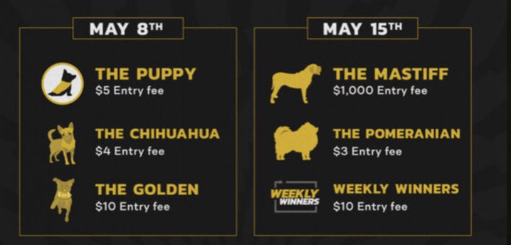 Ok, we'll tell you wen Puppy... More tournaments coming soon!