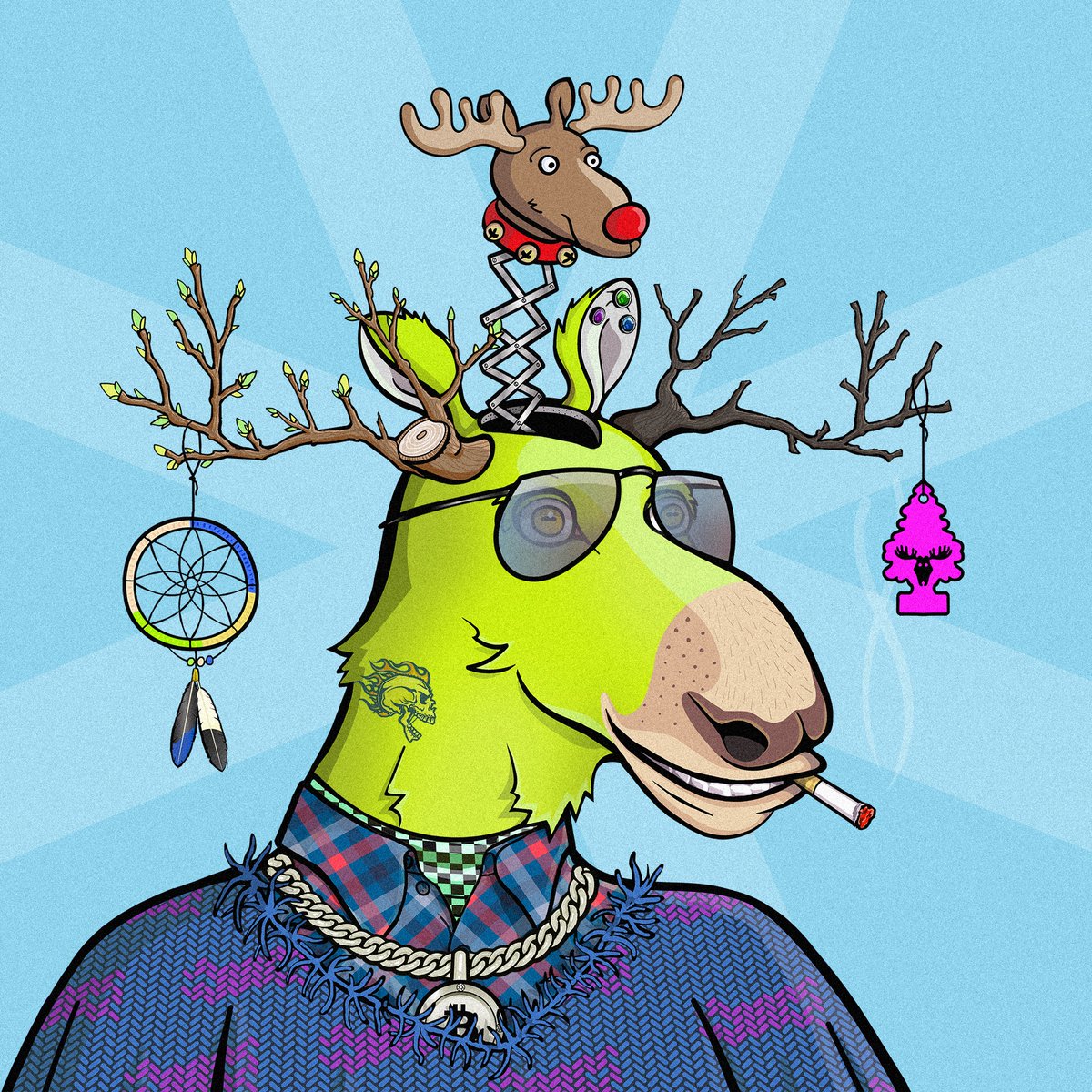 Yo, fam! Random daily #moonmoose No. 1220 #NFT #NFTart #nftcollector #NFTcommunity