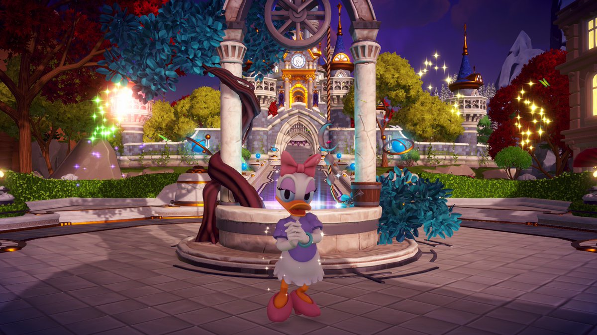 She's here 😍 
#DaisyDuck #DisneyDreamlightValley #DDLV #LiveMagically #ThrillsandFrills