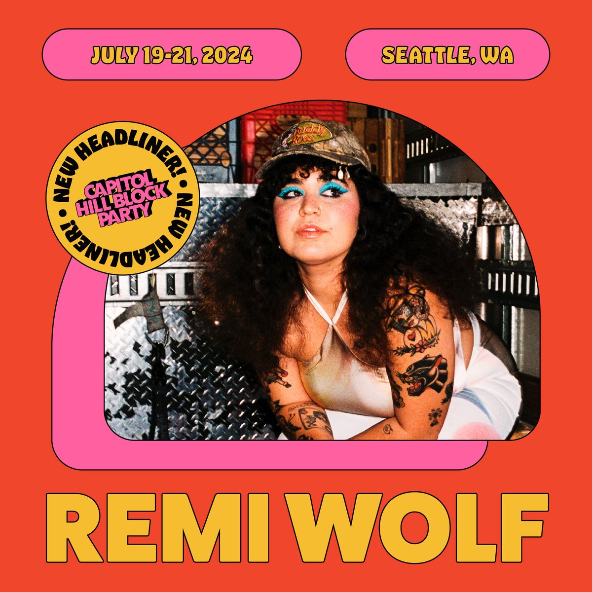 please have your Photo ID ready. 🪪 Please welcome the one and only @remiwolf to the 2024 lineup! Hear the brand new album LIVE just one week after its release. ☀️ 3-day passes are on sale now. wl.seetickets.us/event/Capitol-…